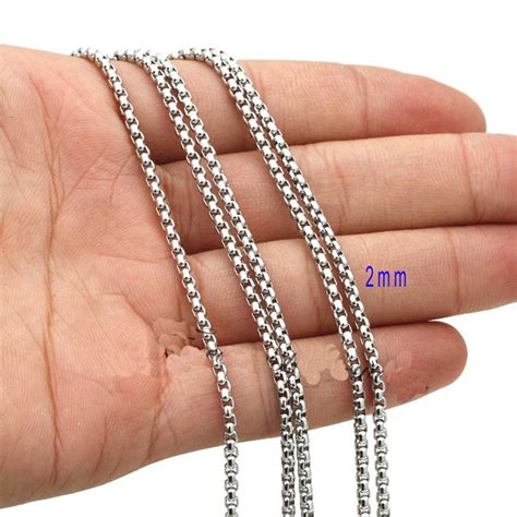 bulk stainless steel box chain|stainless steel necklace chain bulk.